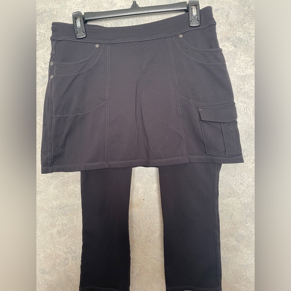 Athleta Black Skirted Leggings